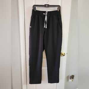 FIGS Technical Collection Women's Straight Leg Scrub Pants Black Size Medium